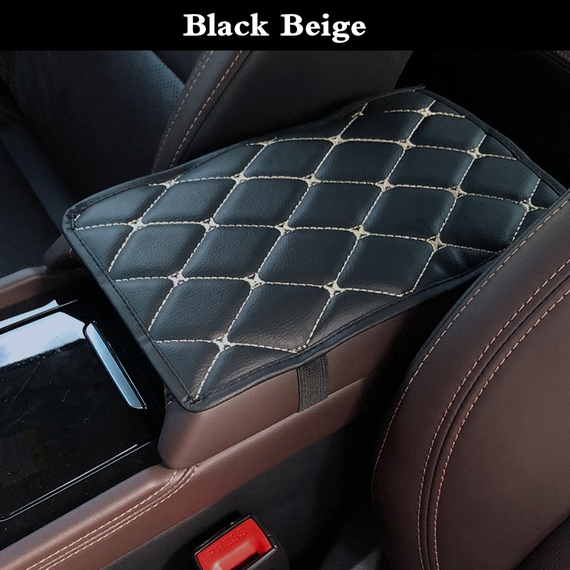 Car Arm Rest Cover Leather Mat