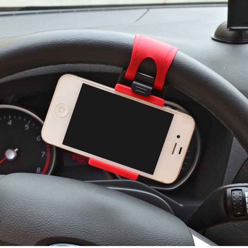 Universal Car Steering Wheel Mobile Phone Holder Mount Buckle Socket Holder Xiaomi Mi8 SE 6X Mi6 Mi A1 Mix 2S GPS Stands