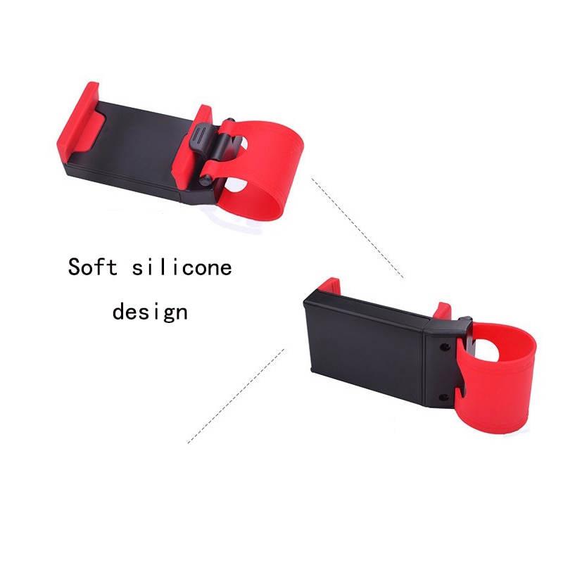 Universal Car Steering Wheel Mobile Phone Holder Mount Buckle Socket Holder Xiaomi Mi8 SE 6X Mi6 Mi A1 Mix 2S GPS Stands