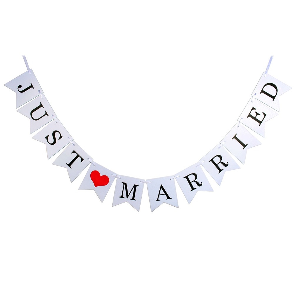 Just Married Banner for Car Wedding Decor