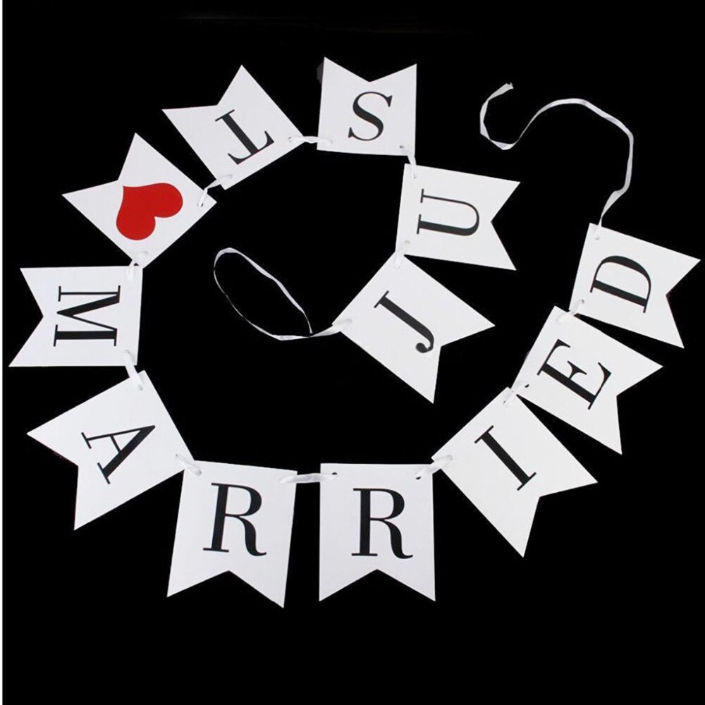 Just Married Banner for Car Wedding Decor