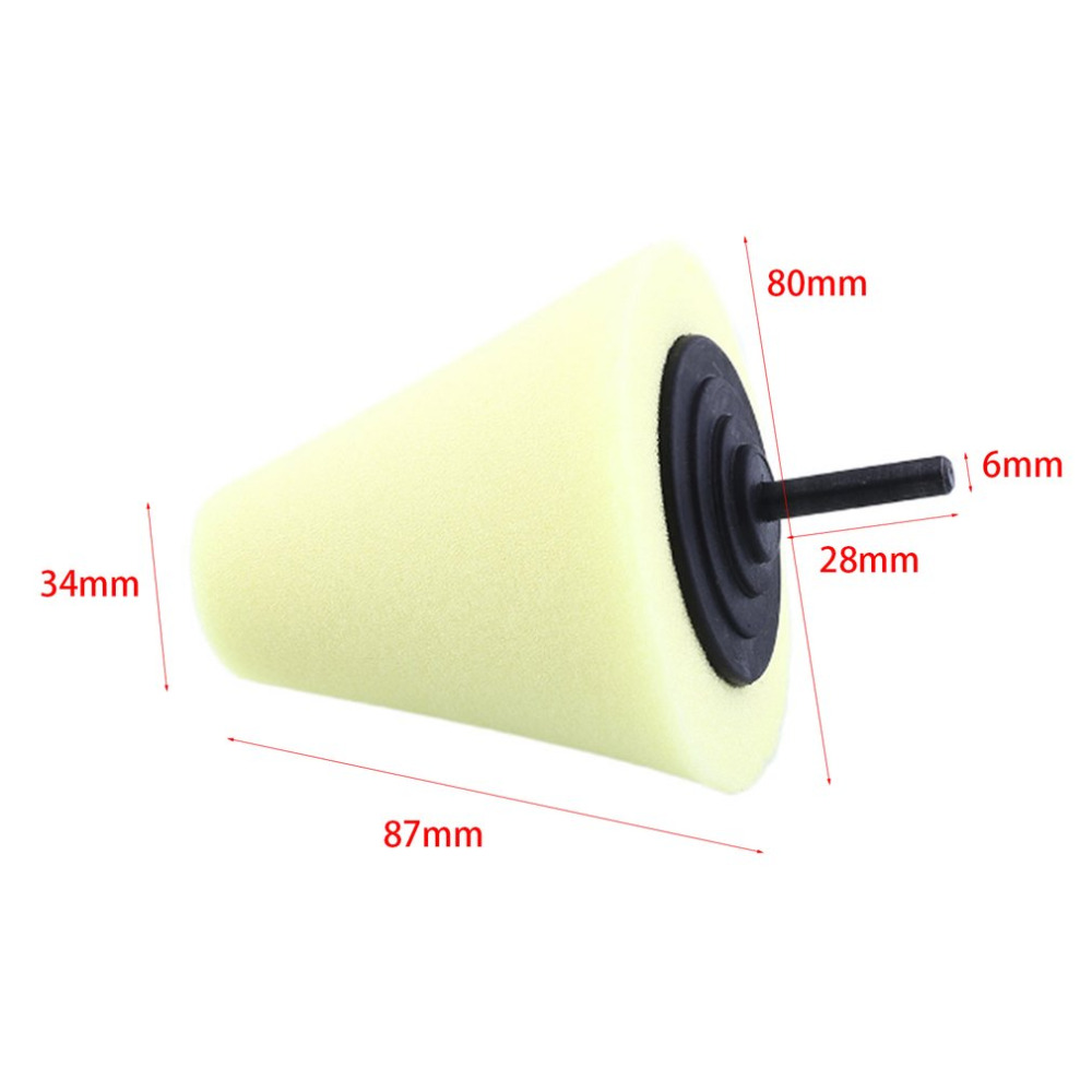 Foam Sponge Polishing Cone Drill Attachment