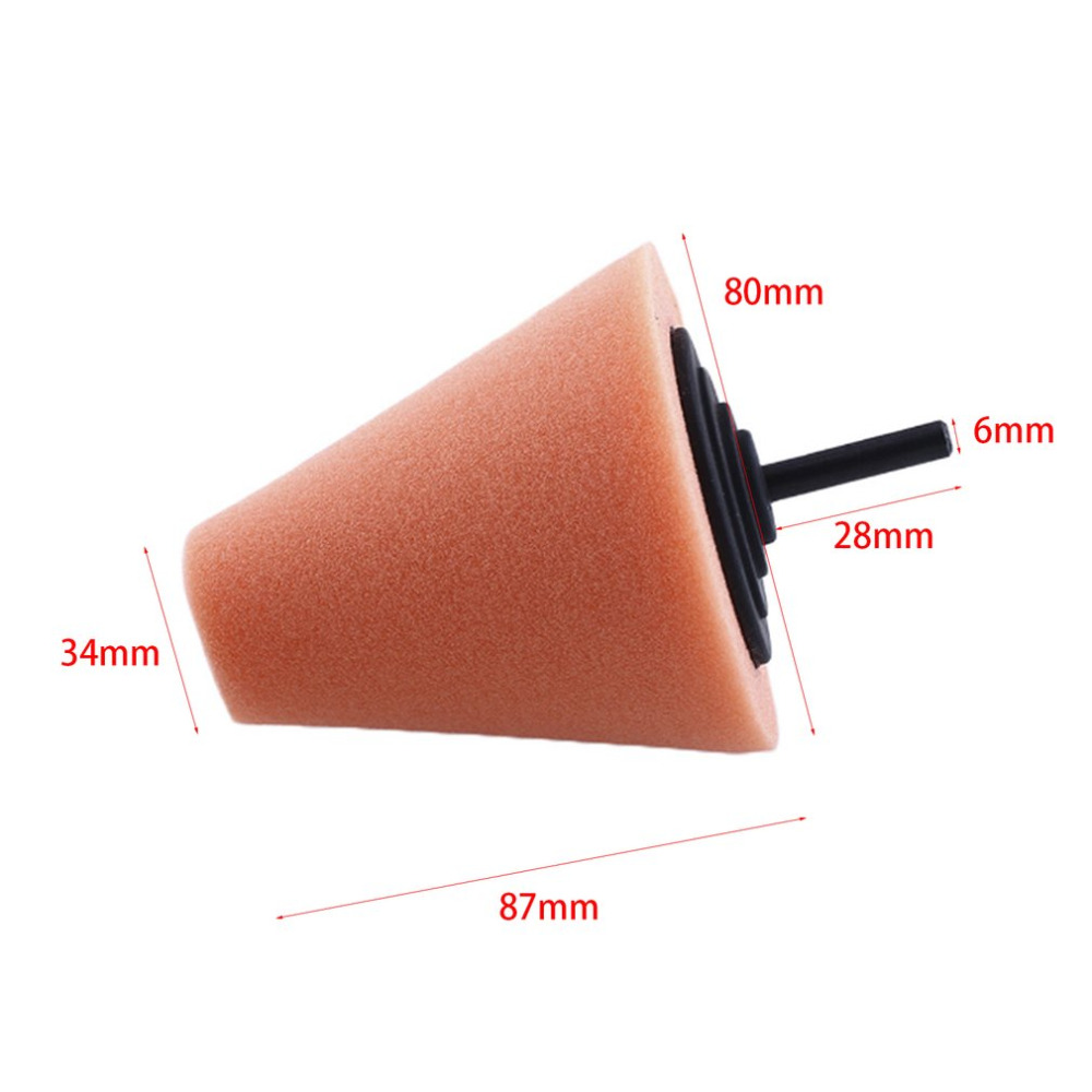 Foam Sponge Polishing Cone Drill Attachment