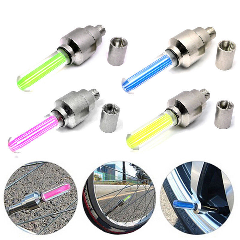 LED Valve Cap Bike Wheel Lights (4 pcs)