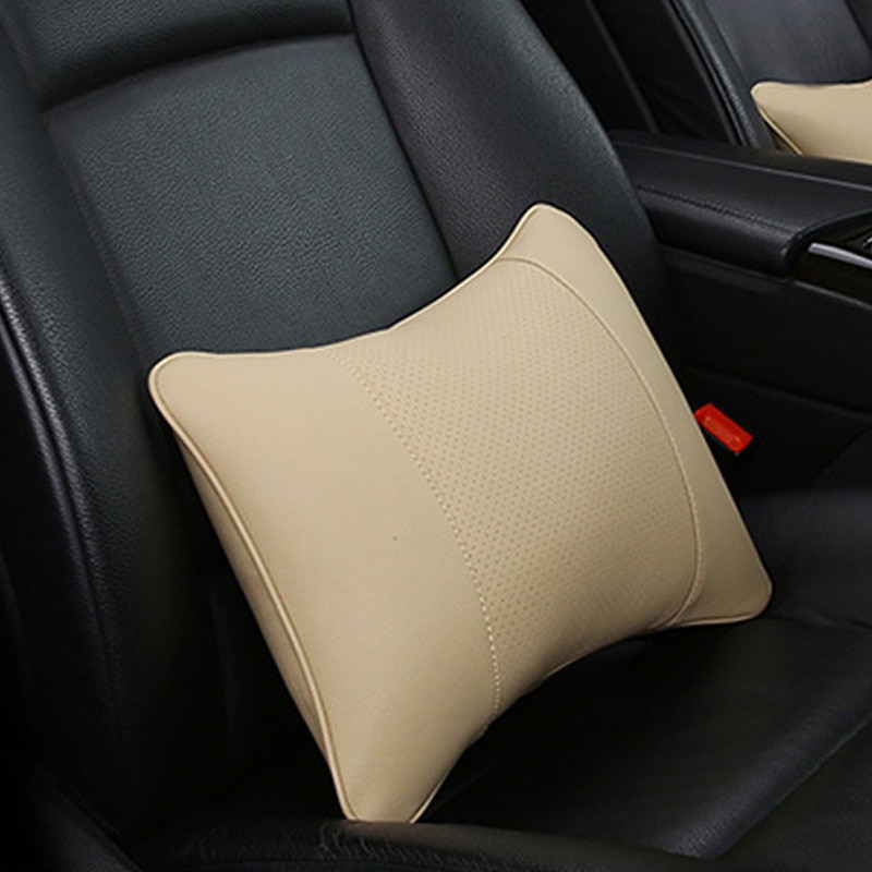 Car Pillow Leather Neck Cushion