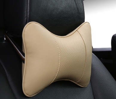 Car Pillow Leather Neck Cushion