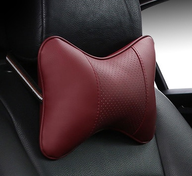 Car Pillow Leather Neck Cushion