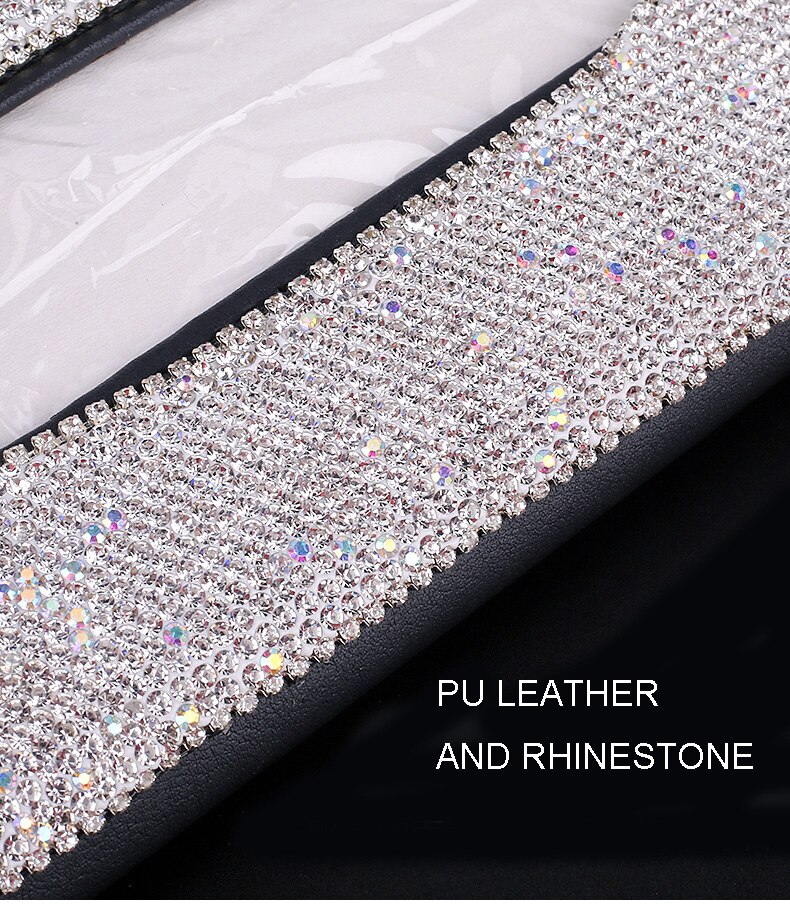 Car Visor Tissue Holder with Crystal Blings