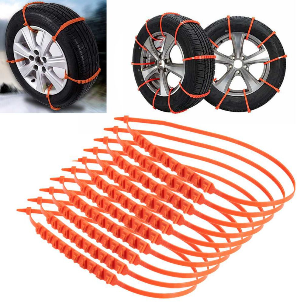 Snow Chains Anti-Slip Tire Wheel Cable (10 PCS)