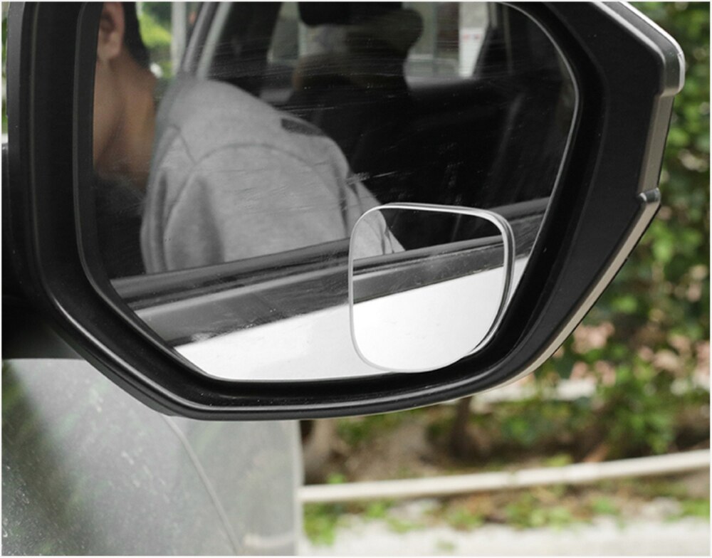 2pcs Car 360 Degree Framless Blind Spot Mirror Wide Angle Sector Convex Mirror Sector Side Blindspot Rearview Parking Mirror