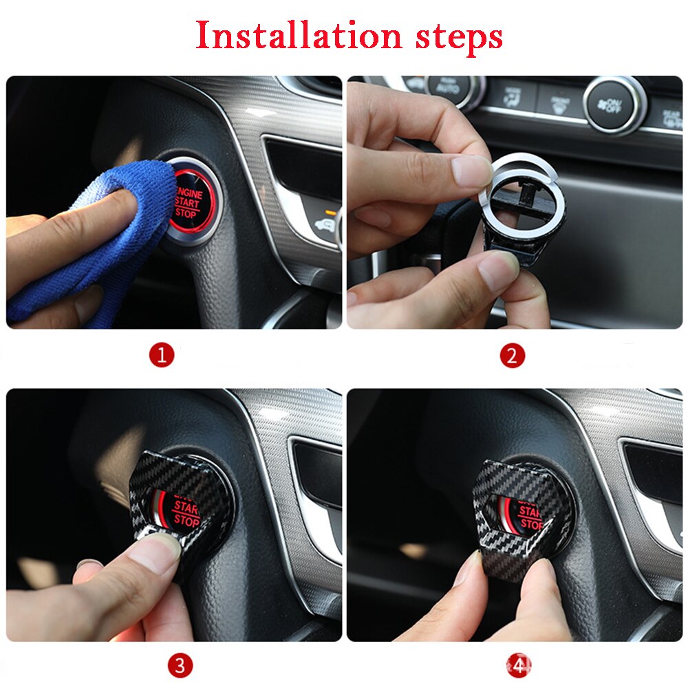 Self Adhesive Car Start Button Cover