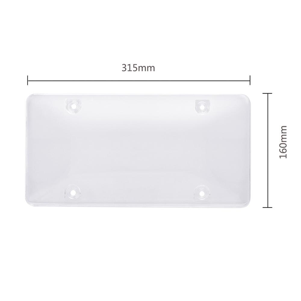 Number Plate Cover 2PC Plastic Set