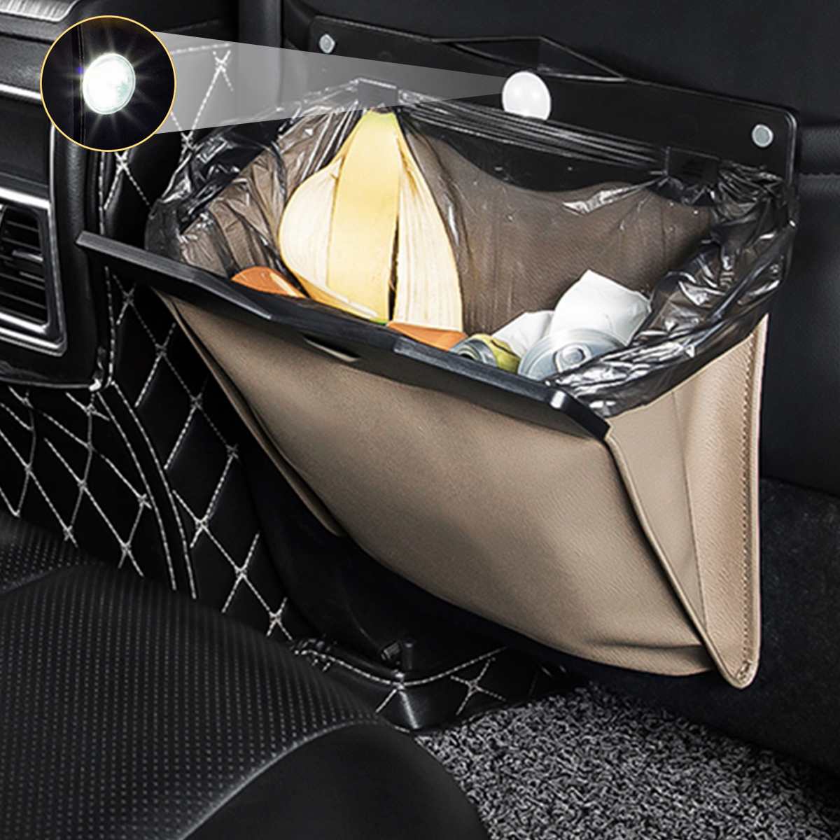 Vehicle Storage Back Seat LED Bag