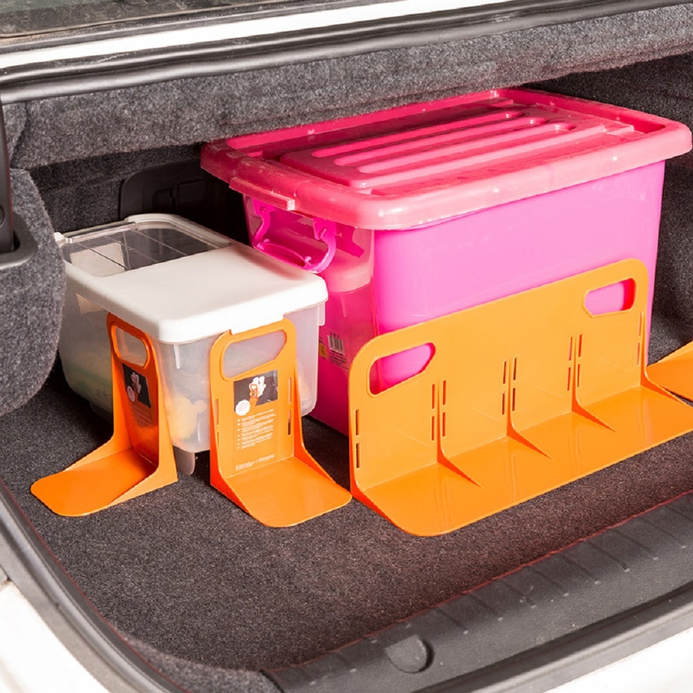 Holder in Trunk Auto Fixed Rack Baffle Luggage Obstructor Shake-Proof Organizer Fence Storage Units Box Bracket Interceptor