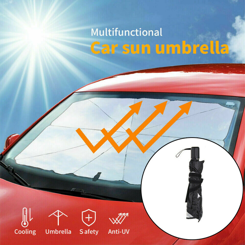 Car Sunshade Foldable Car Windshield Sun Shade Umbrella Car SUV Cover Sunshade Heat Insulation Front Window Interior Protection