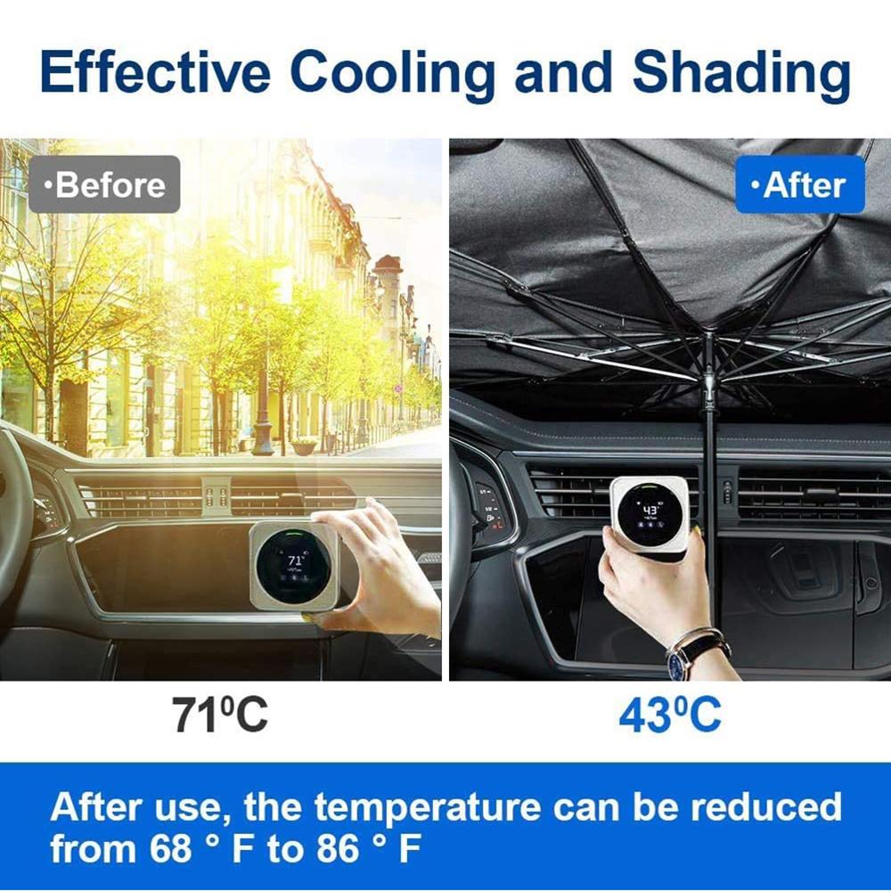 Reflective Foldable Car Sun Umbrella