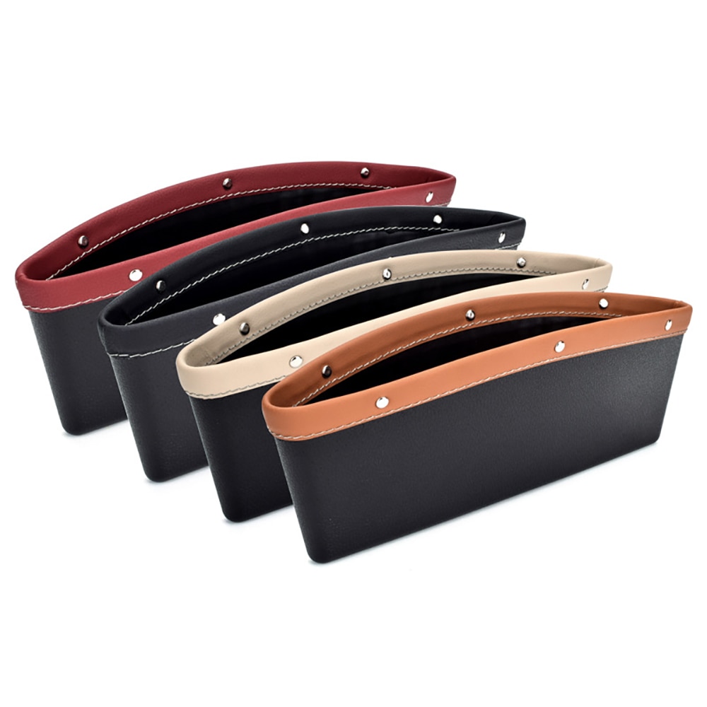 Car Seat Gap Organizer Leather Storage