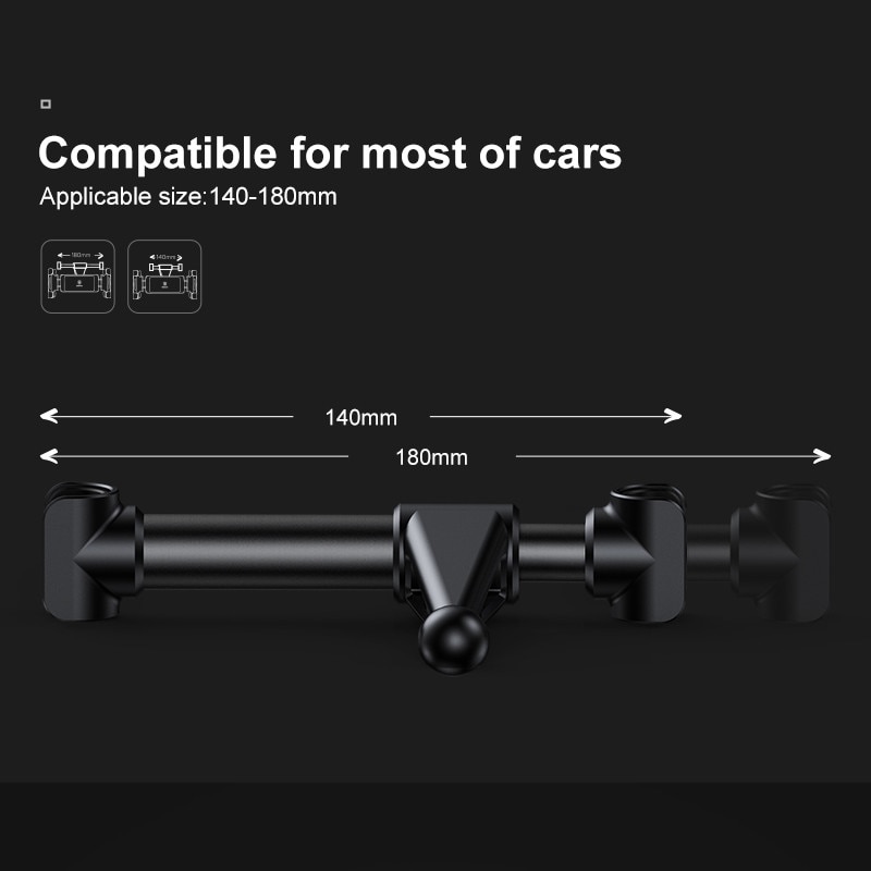 Universal Headrest Phone Holder Bracket