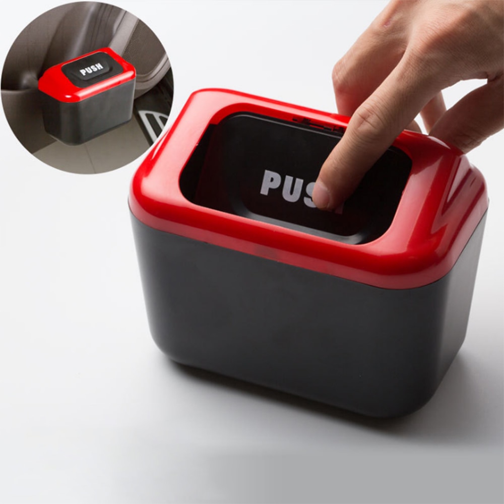 Car Bin Portable Clip-on Trash Can