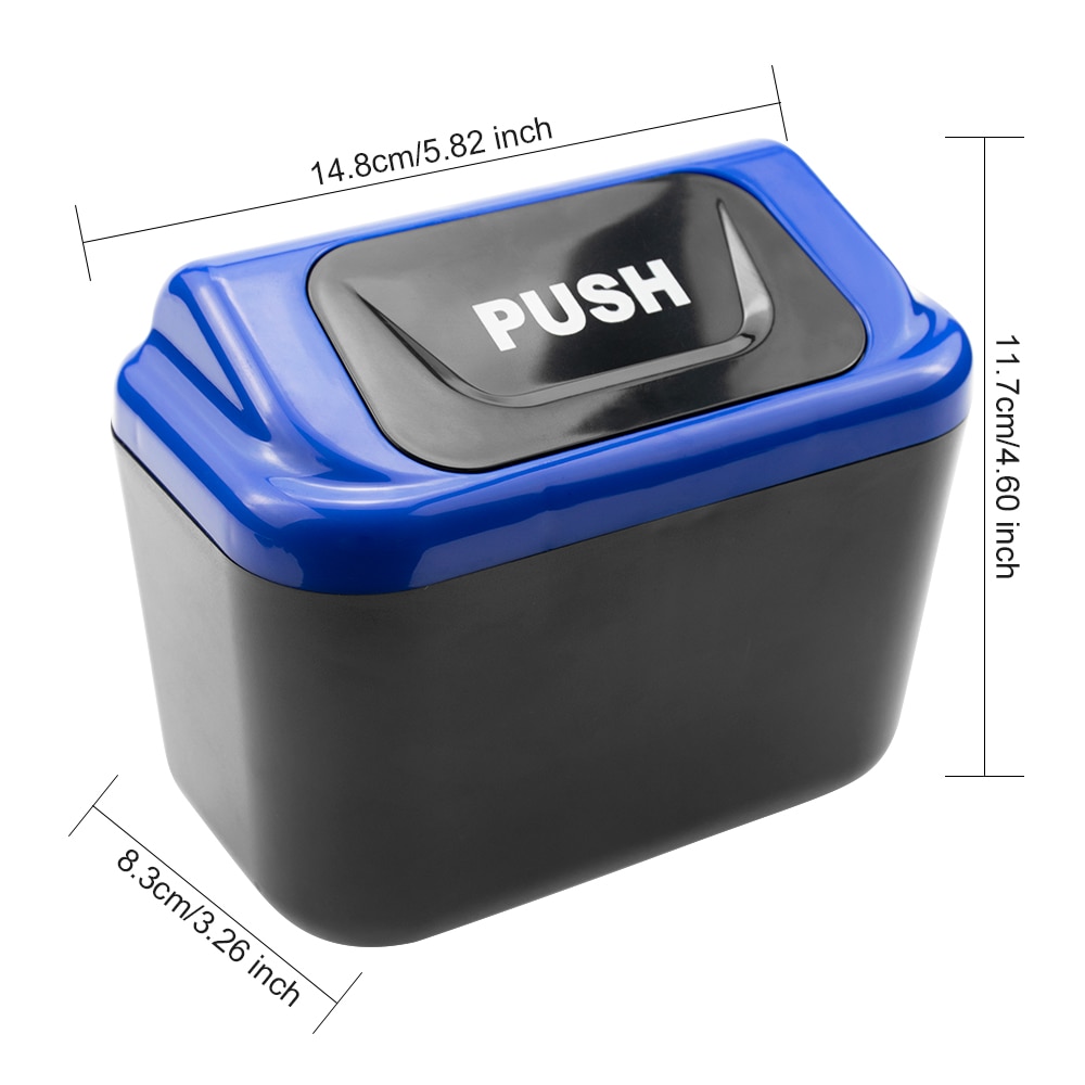 Car Bin Portable Clip-on Trash Can