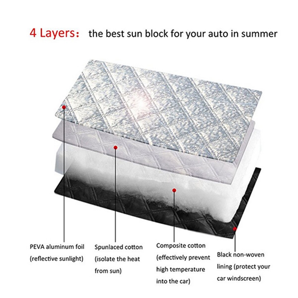 Practical Car Windscreen Cover Anti Snow Frost Ice Shield Large Snow Dust Protector Heat Sun Shade Large