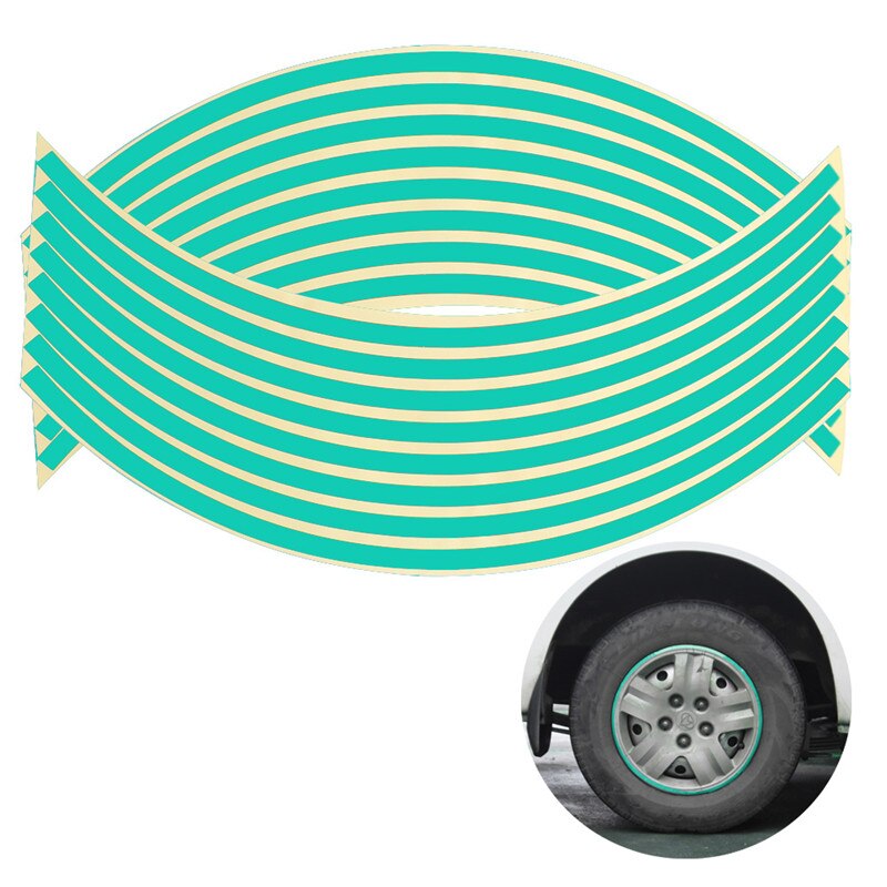 Wheel Stripes Reflective Decals (16 Pcs)