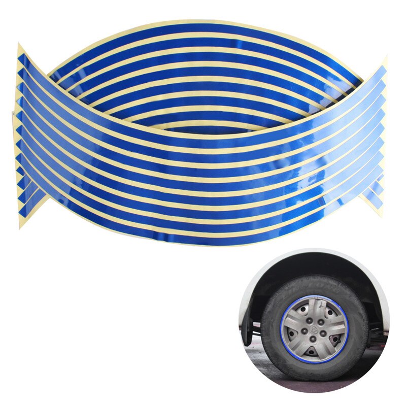 Wheel Stripes Reflective Decals (16 Pcs)