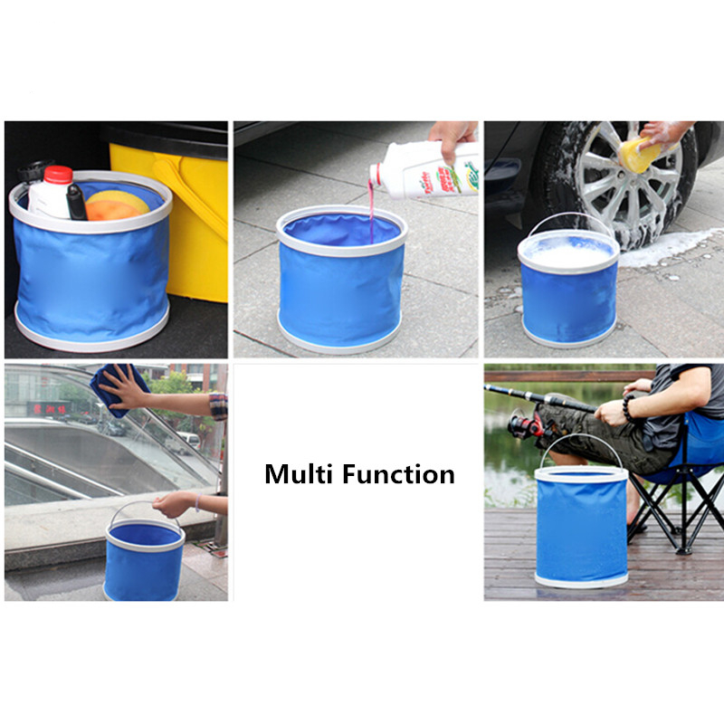 11L Portable Collapsible Folding Water Bucket