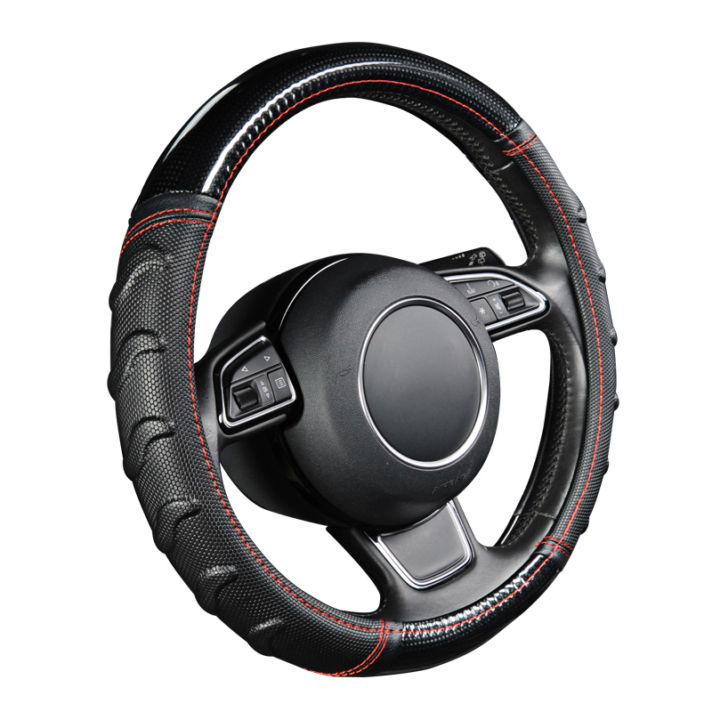 Leather Steering Wheel Cover Anti-Slip Grip