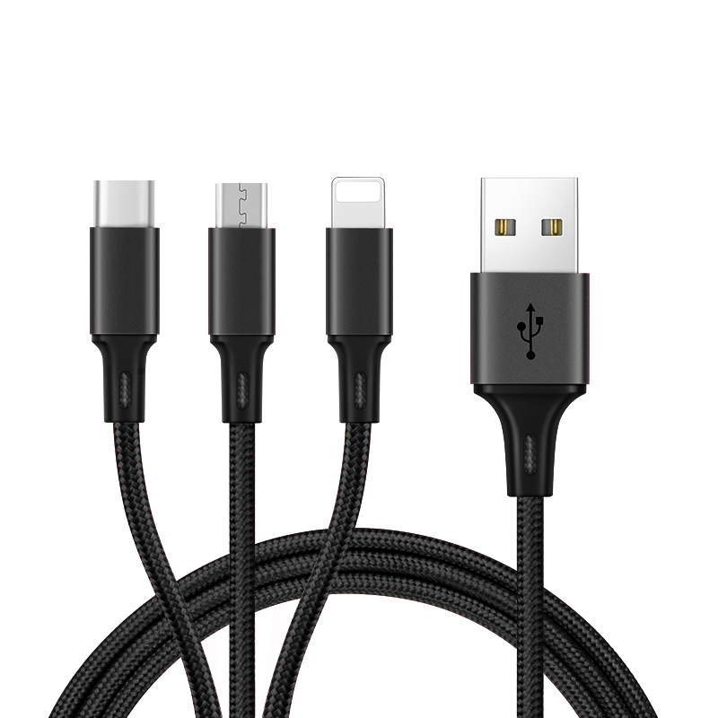 3-in-1 Fast Charging Universal USB Multi Charger Cable