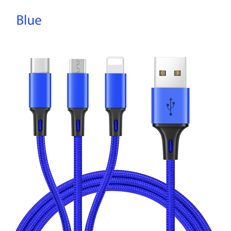 3-in-1 Fast Charging Universal USB Multi Charger Cable