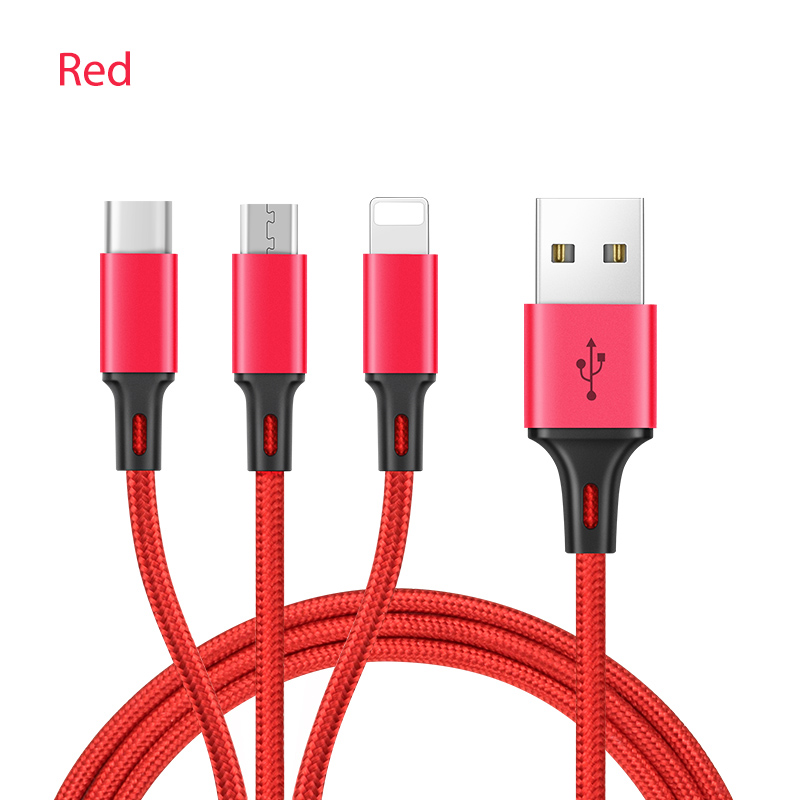 3-in-1 Fast Charging Universal USB Multi Charger Cable