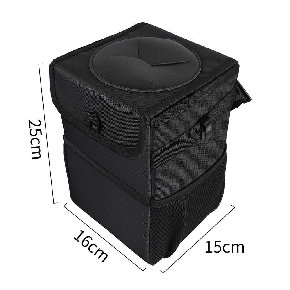 Car Trash Bin Comfortable Car Garbage Can Portable Drive Bin Premium Hanging Wastebasket Seat Waterproof Litter Garbage