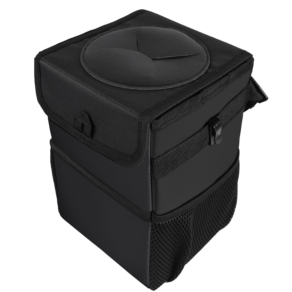 Car Trash Bin Comfortable Car Garbage Can Portable Drive Bin Premium Hanging Wastebasket Seat Waterproof Litter Garbage