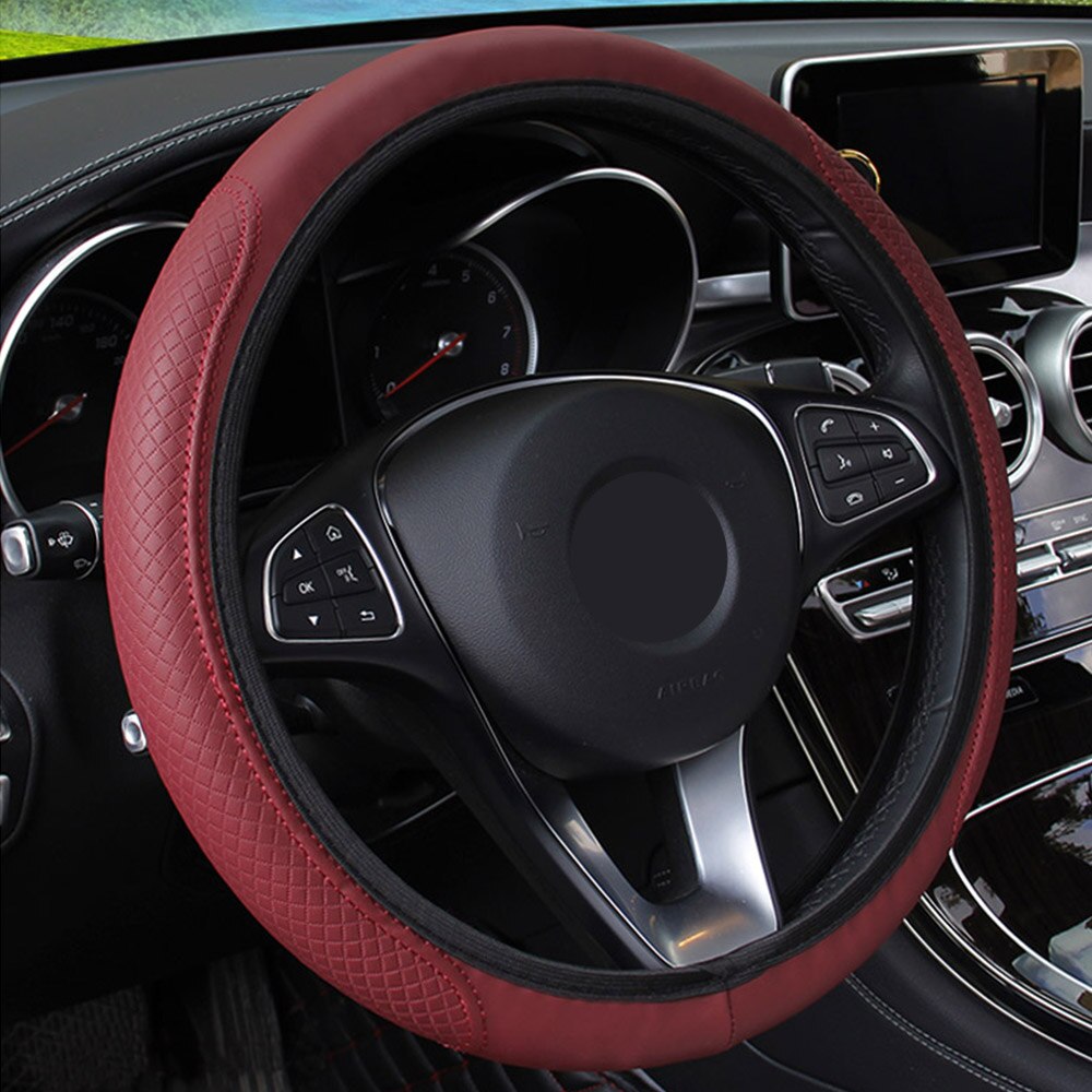 Car Steering Wheel Wrap Cover