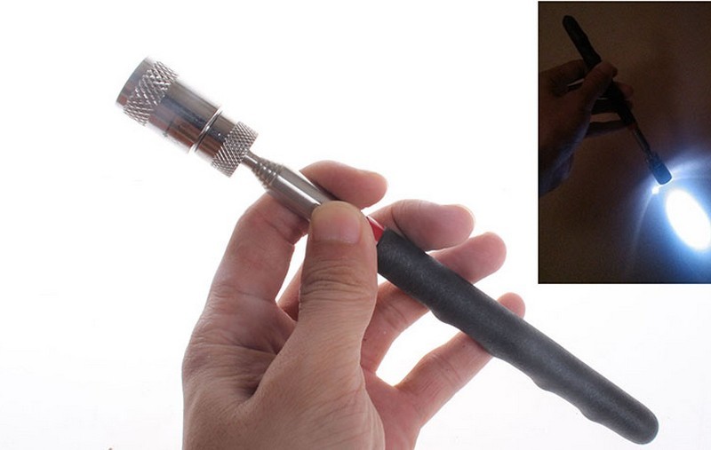 Multi Purpose Magnetic LED Telescopic Tool