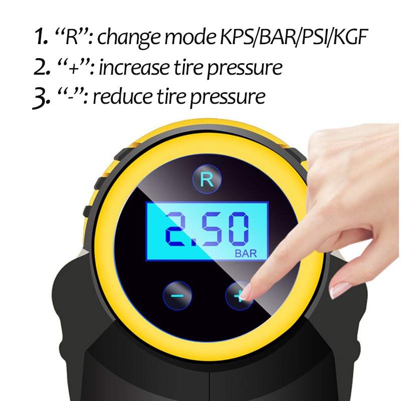 Electric Air Pump Digital Tire Inflator