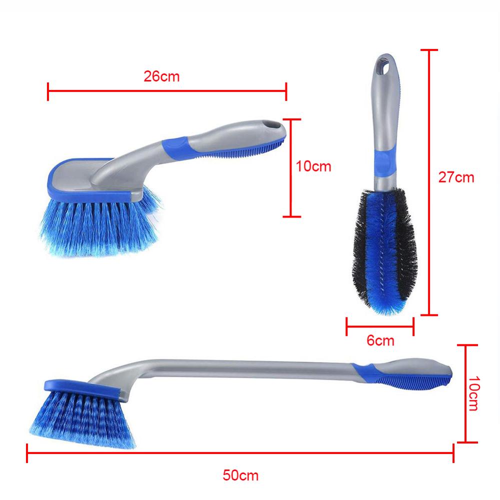 Multi-Functional Car Tyre Cleaning Brush Tire Wheel Rim Hub Brushes Auto Washer Vehicle Body Surface Wheel Scrub Cleaner Tool