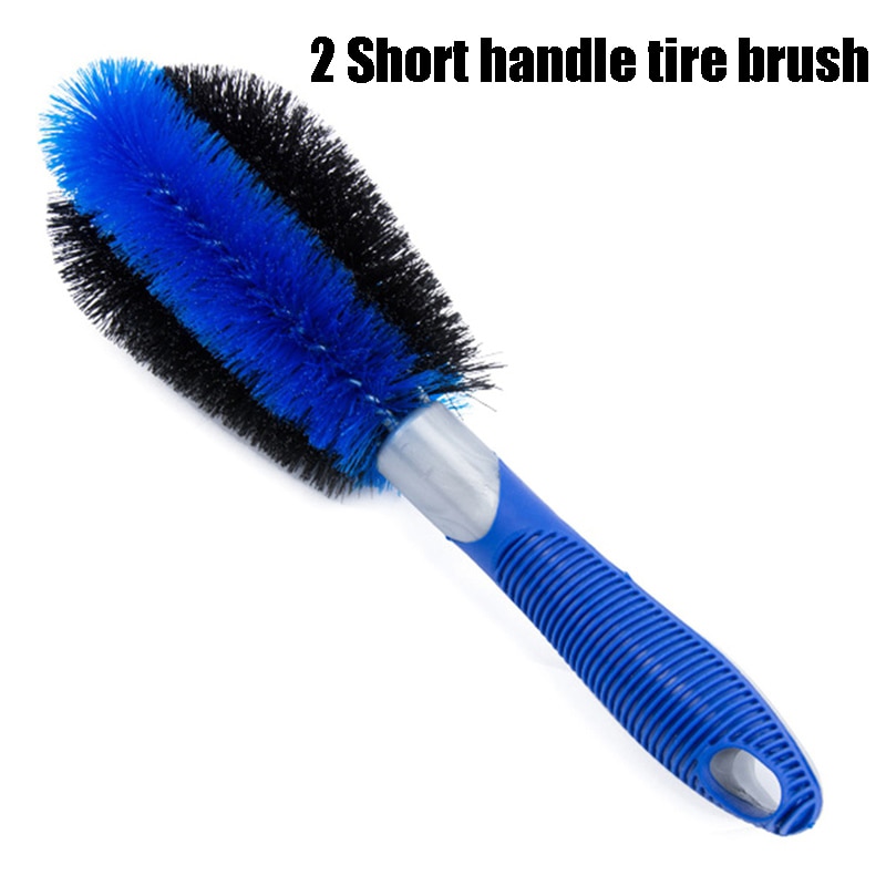 Multi-Functional Car Tyre Cleaning Brush Tire Wheel Rim Hub Brushes Auto Washer Vehicle Body Surface Wheel Scrub Cleaner Tool