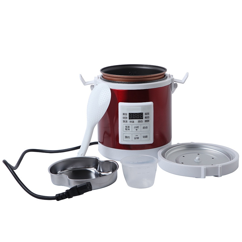 Portable Rice Cooker Non-Stick Heater for Car or Kitchen