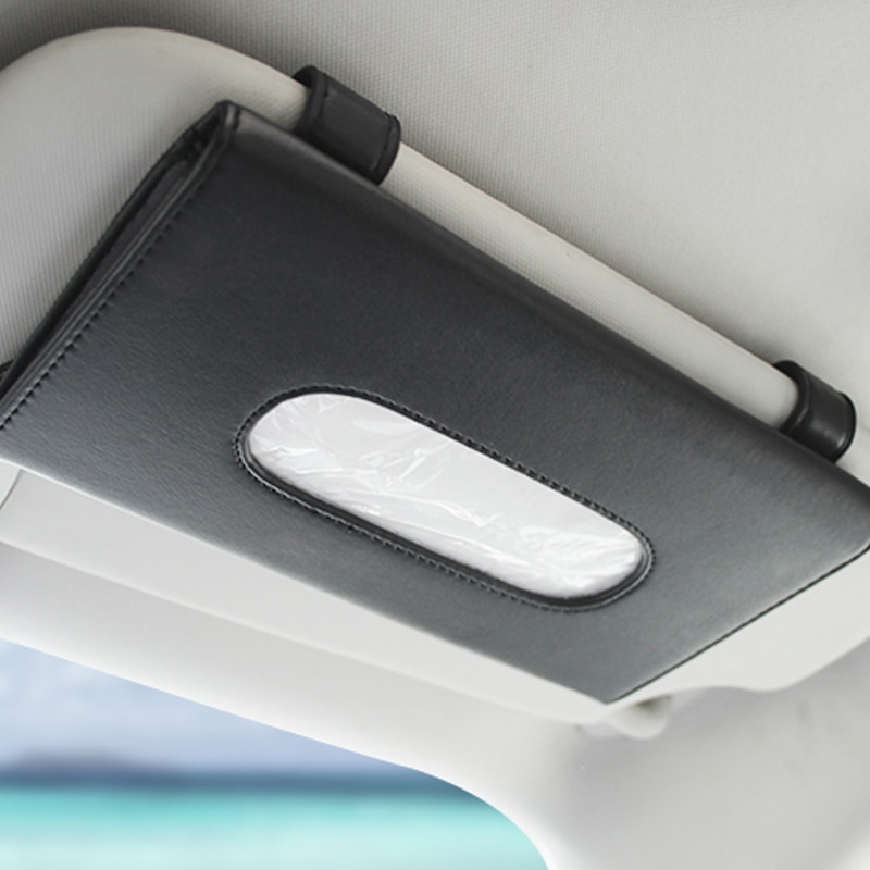 Slim Leather Visor Tissue Holder