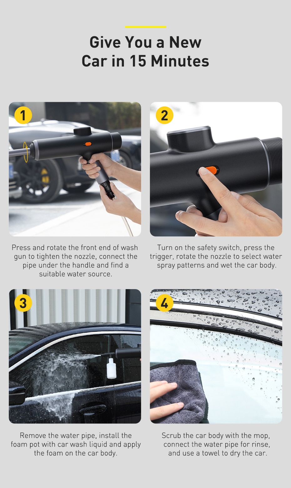 High Pressure Car Washer Gun