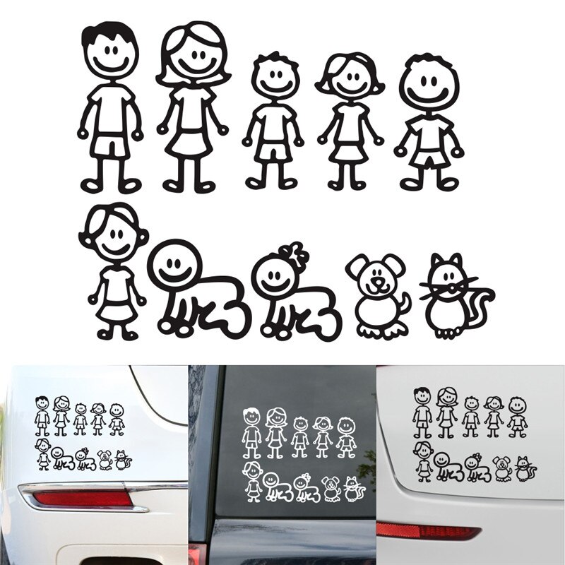 Family Car Decal Waterproof Sticker