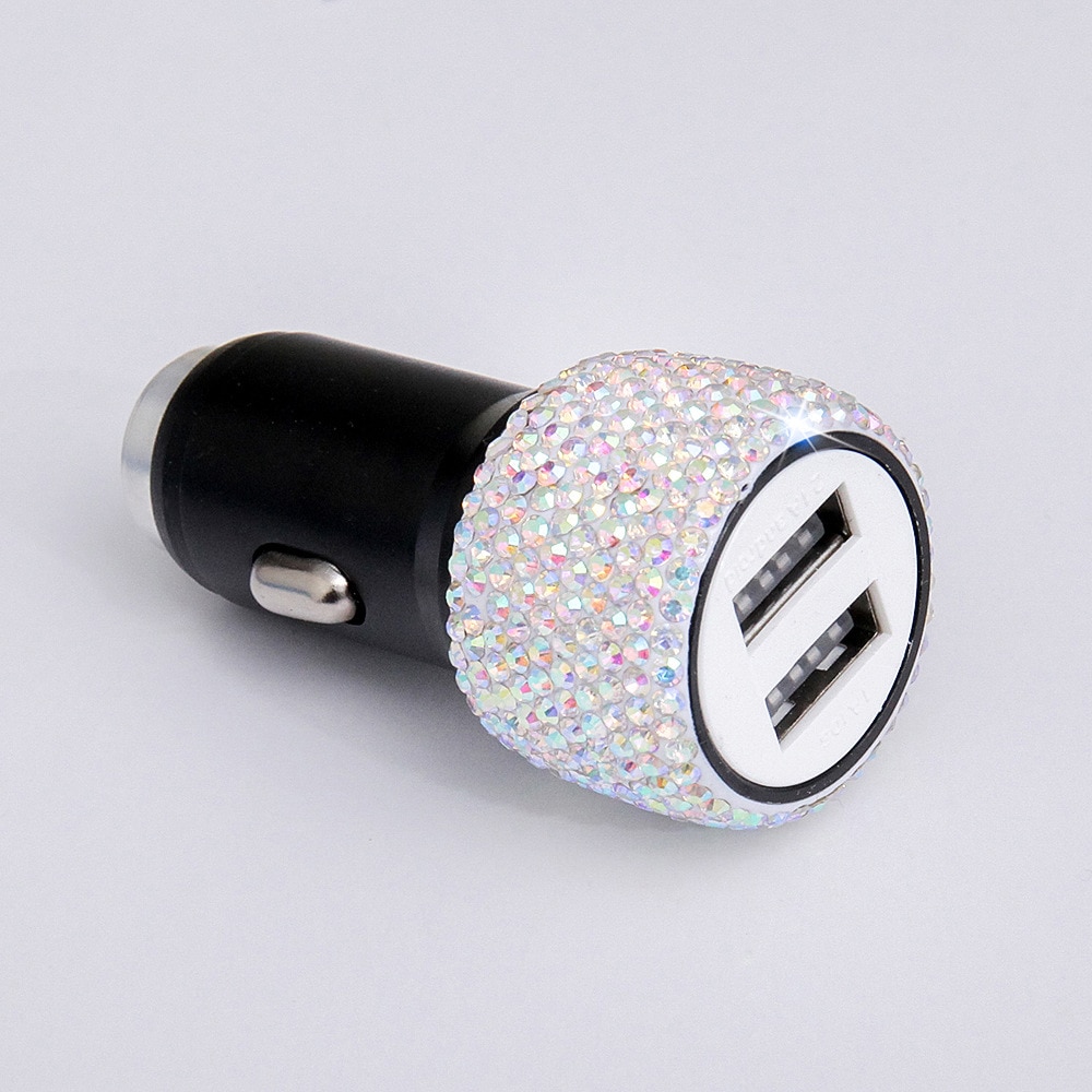 Diamond Dual Port Car Charger USB Fast Charger