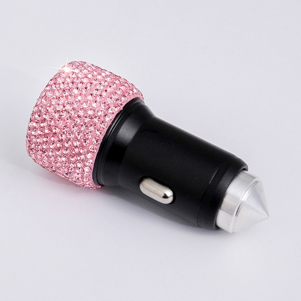 Diamond Dual Port Car Charger USB Fast Charger