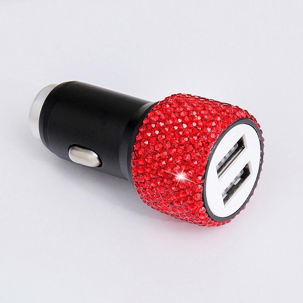 Diamond Dual Port Car Charger USB Fast Charger