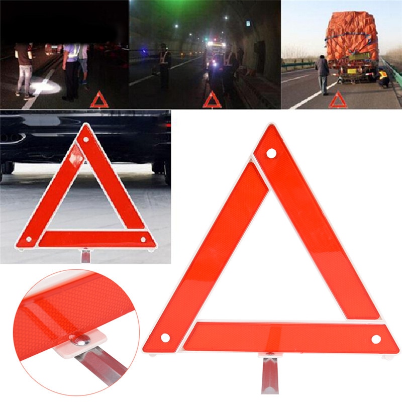 Warning Triangle Reflective Sign